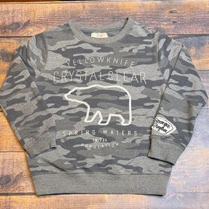 Zara Camouflage Bear Graphic Sweatshirt